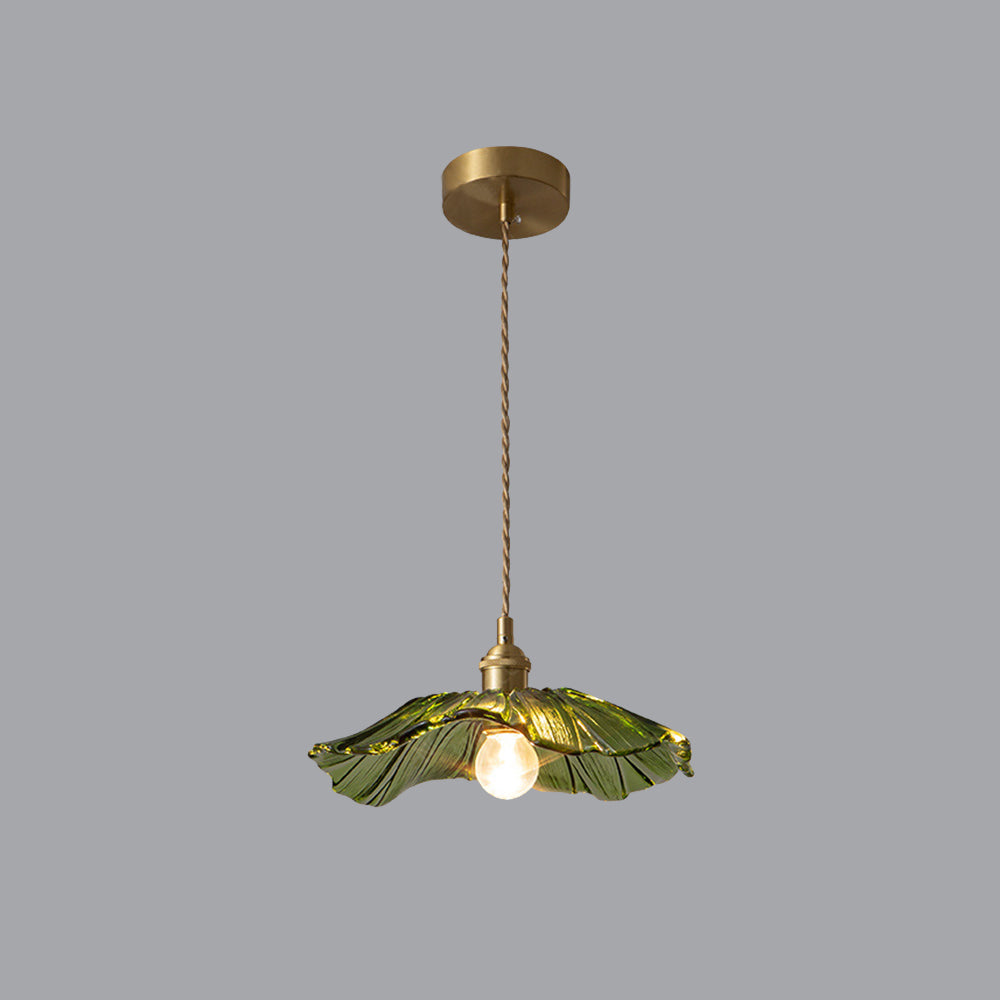 Arisha Art Deco Flower Glass Flush Mount Ceiling Light