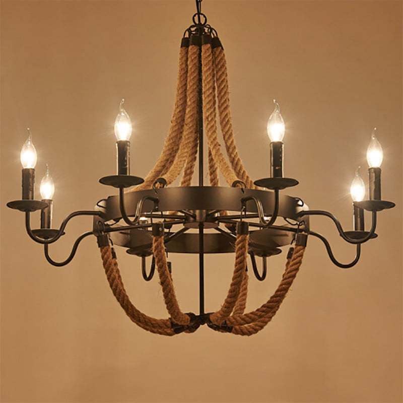 Epoch Vintage Loft Twine Pendant Light Metal Restaurant/Bar - Letslighting