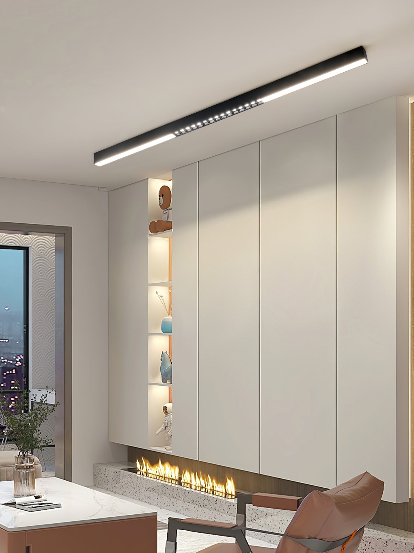 Line Modern Aluminum Floating Light - Letslighting