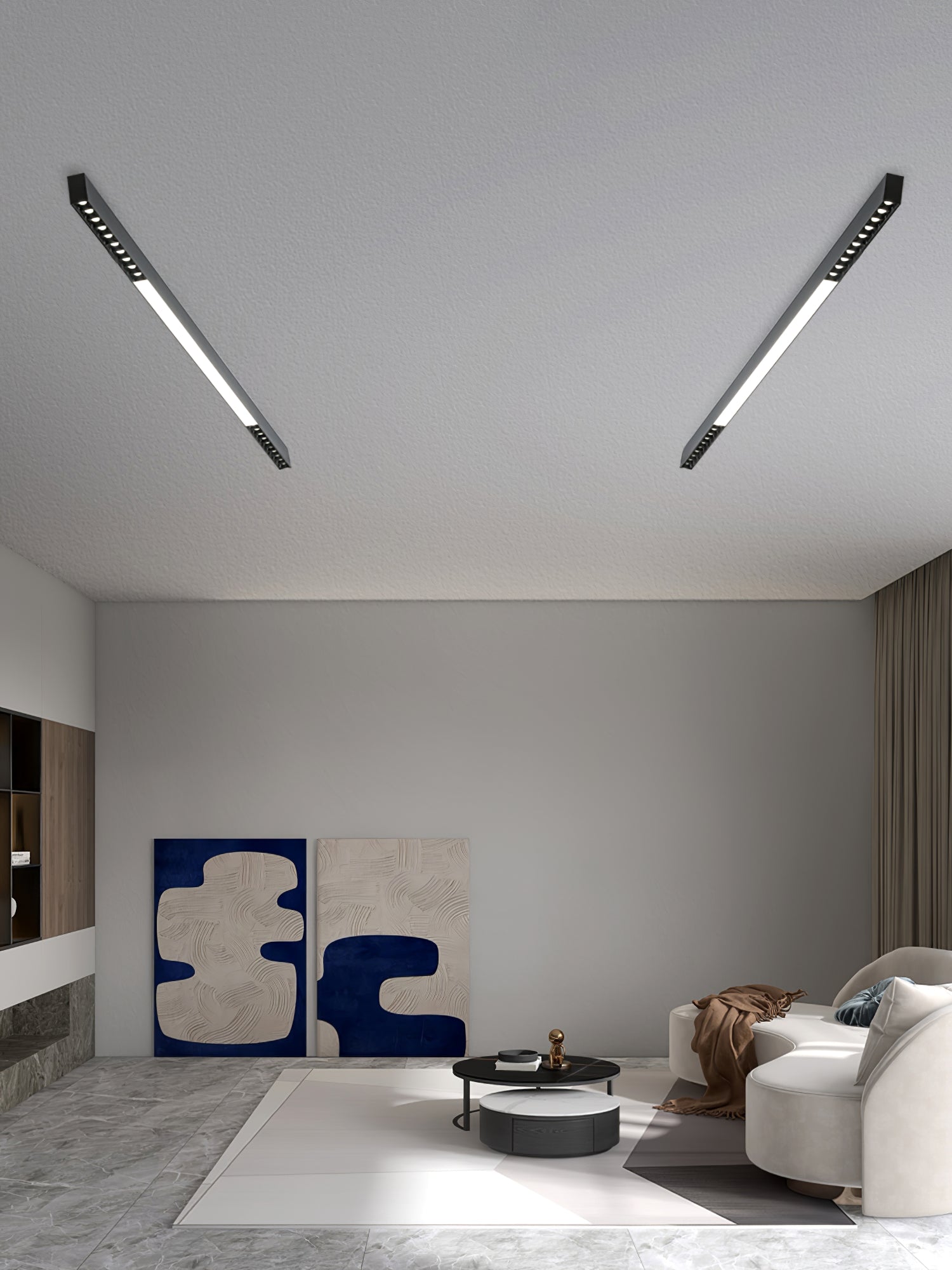 Line Modern Aluminum Floating Light - Letslighting