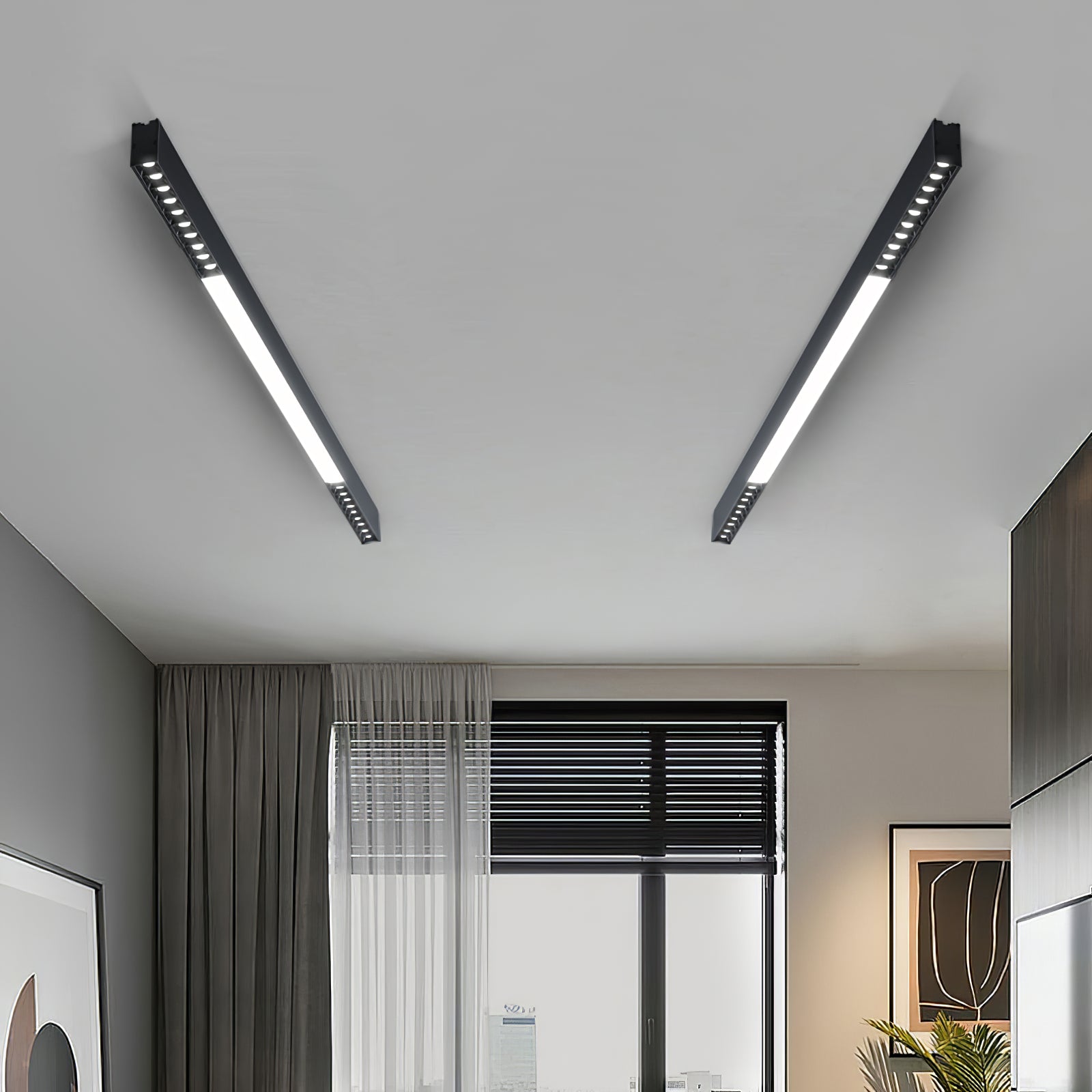 Line Modern Aluminum Floating Light - Letslighting