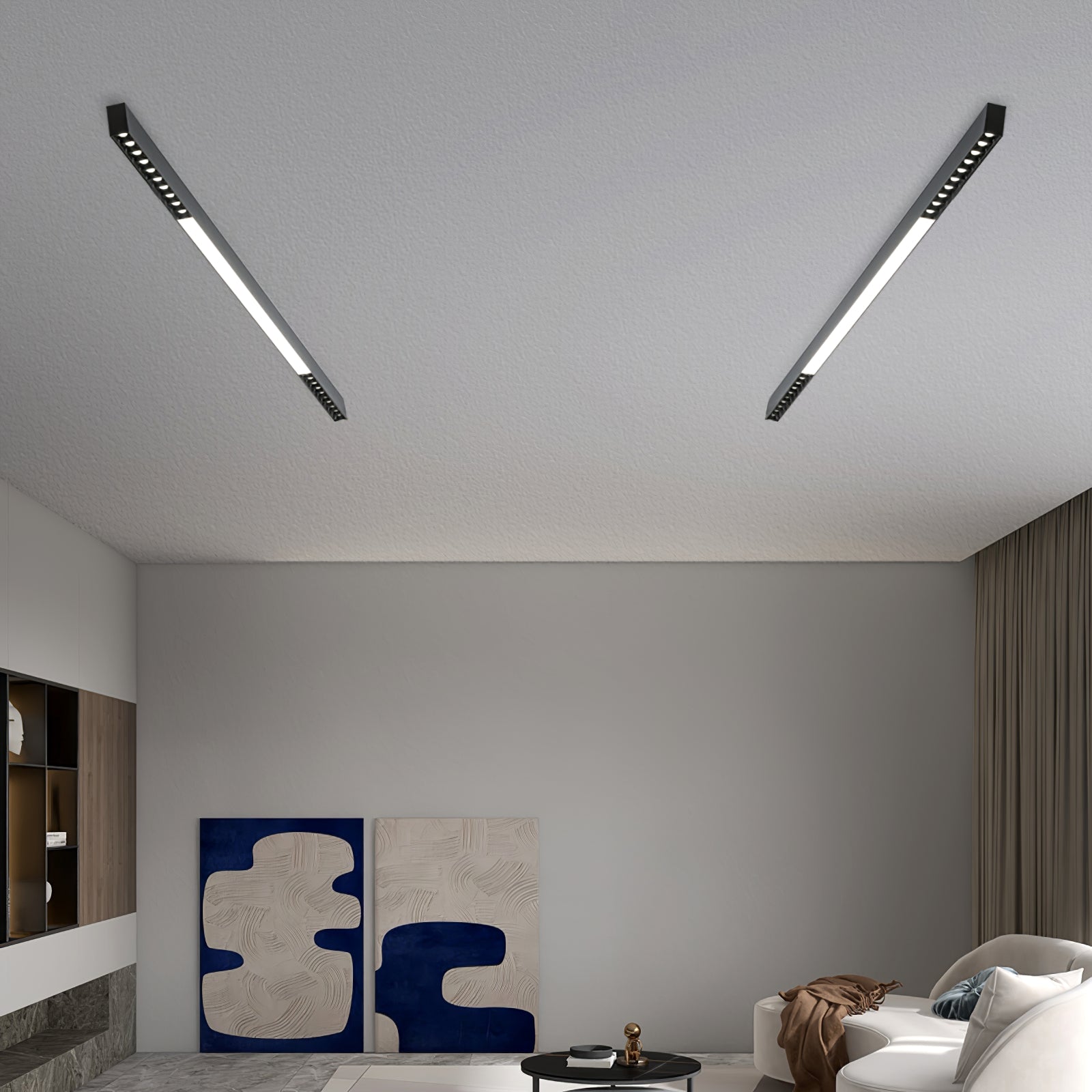 Line Modern Aluminum Floating Light - Letslighting