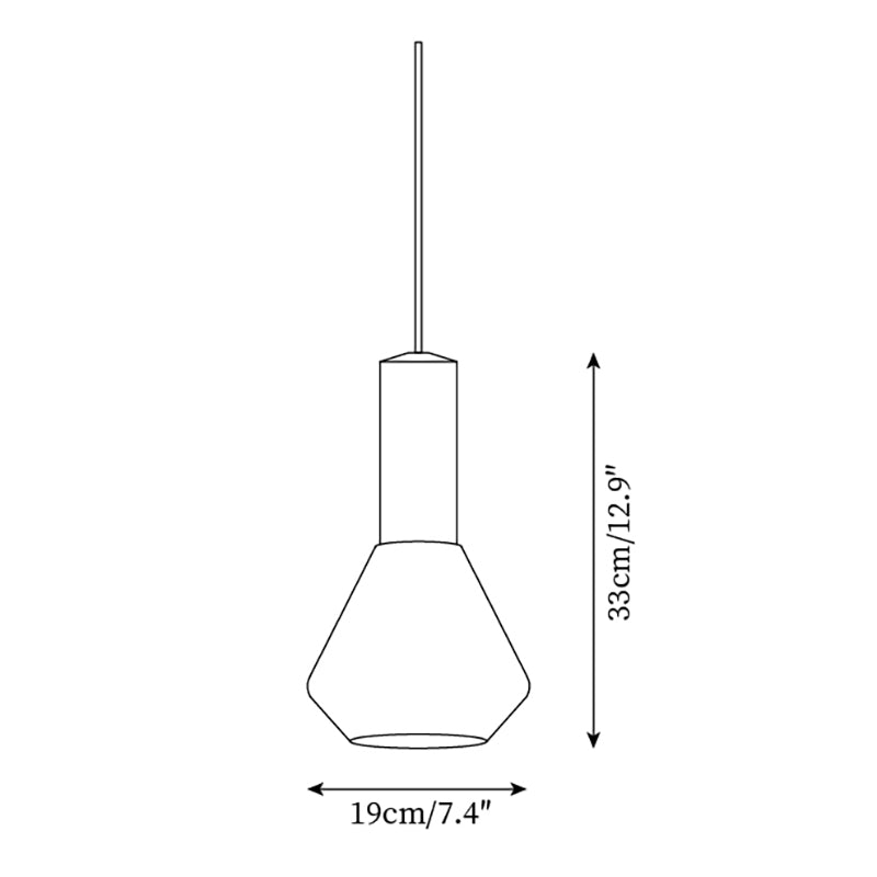 Givor Frosted Glass Pendant Light - Letslighting