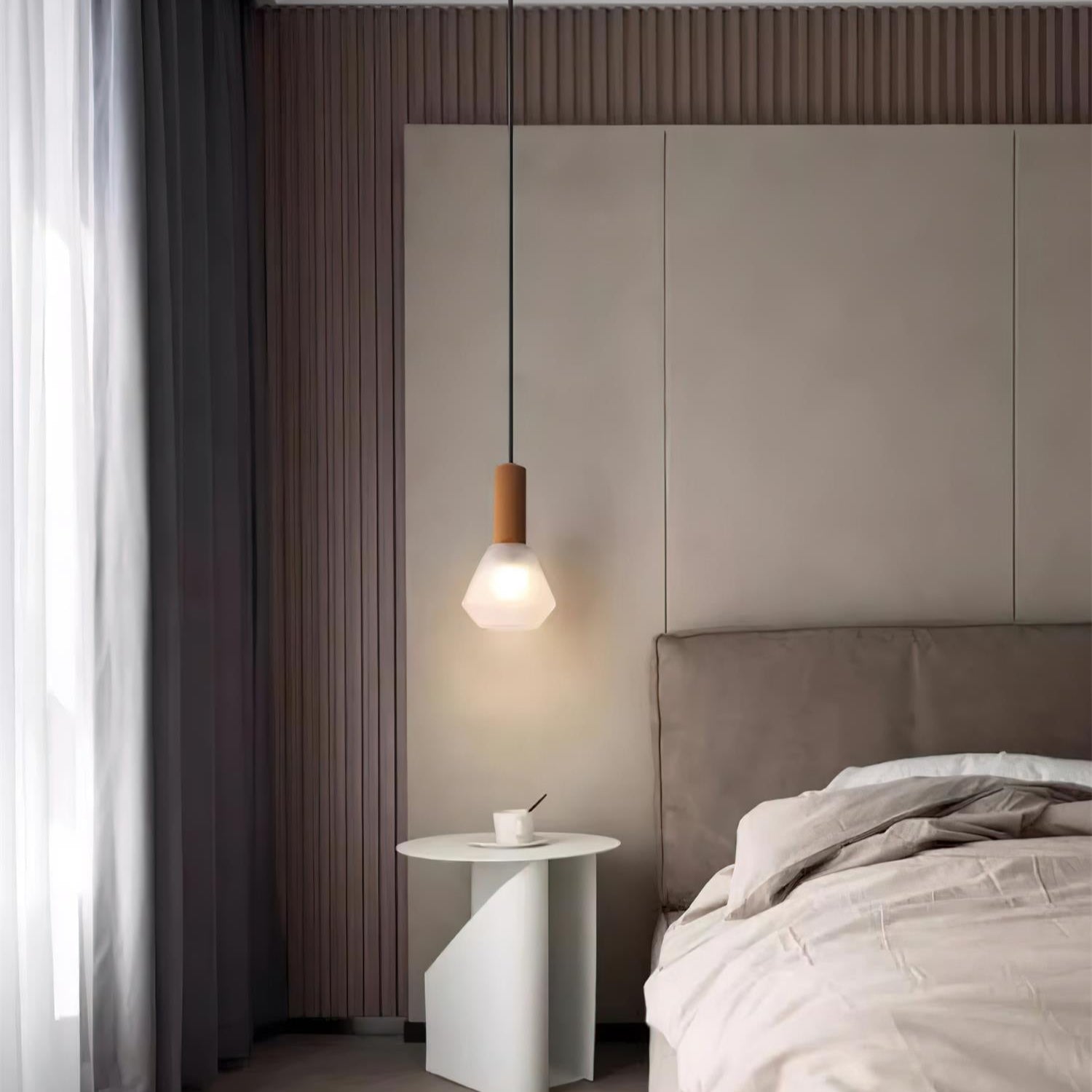 Givor Frosted Glass Pendant Light - Letslighting