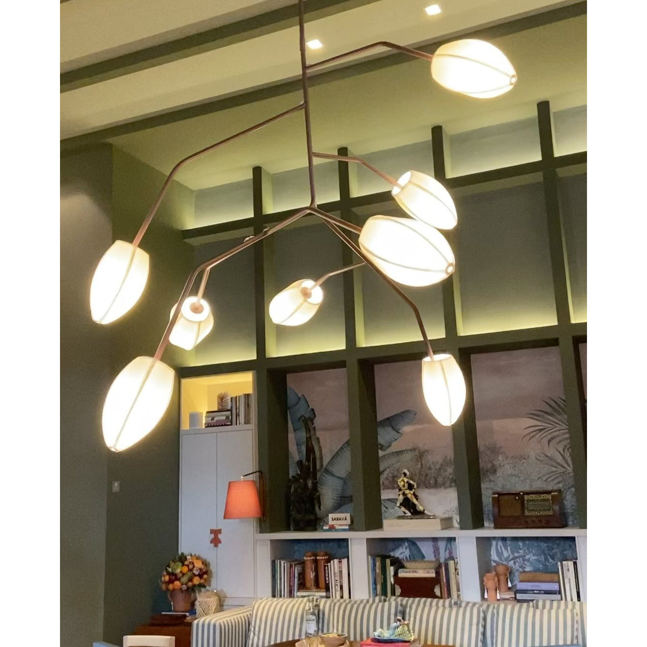 Evvinora Vintage Industrial Fabric Chandelier - Letslighting