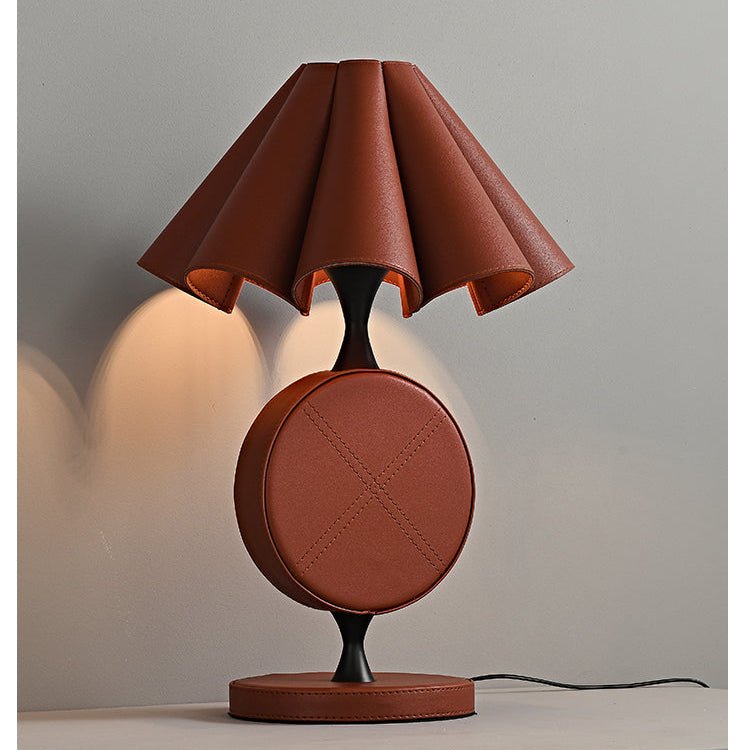 Saddle Modern Leather Table Lamp