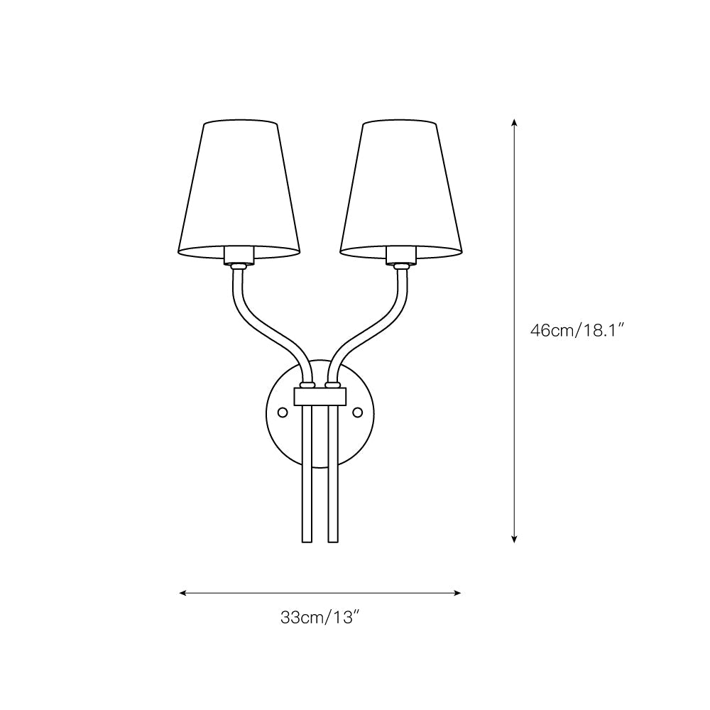 Ulcaran Vintage Industrial Fabric Wall Lamp - Letslighting