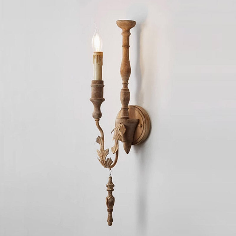 Ivelor Vintage Industrial Candle Wall Lamp - Letslighting