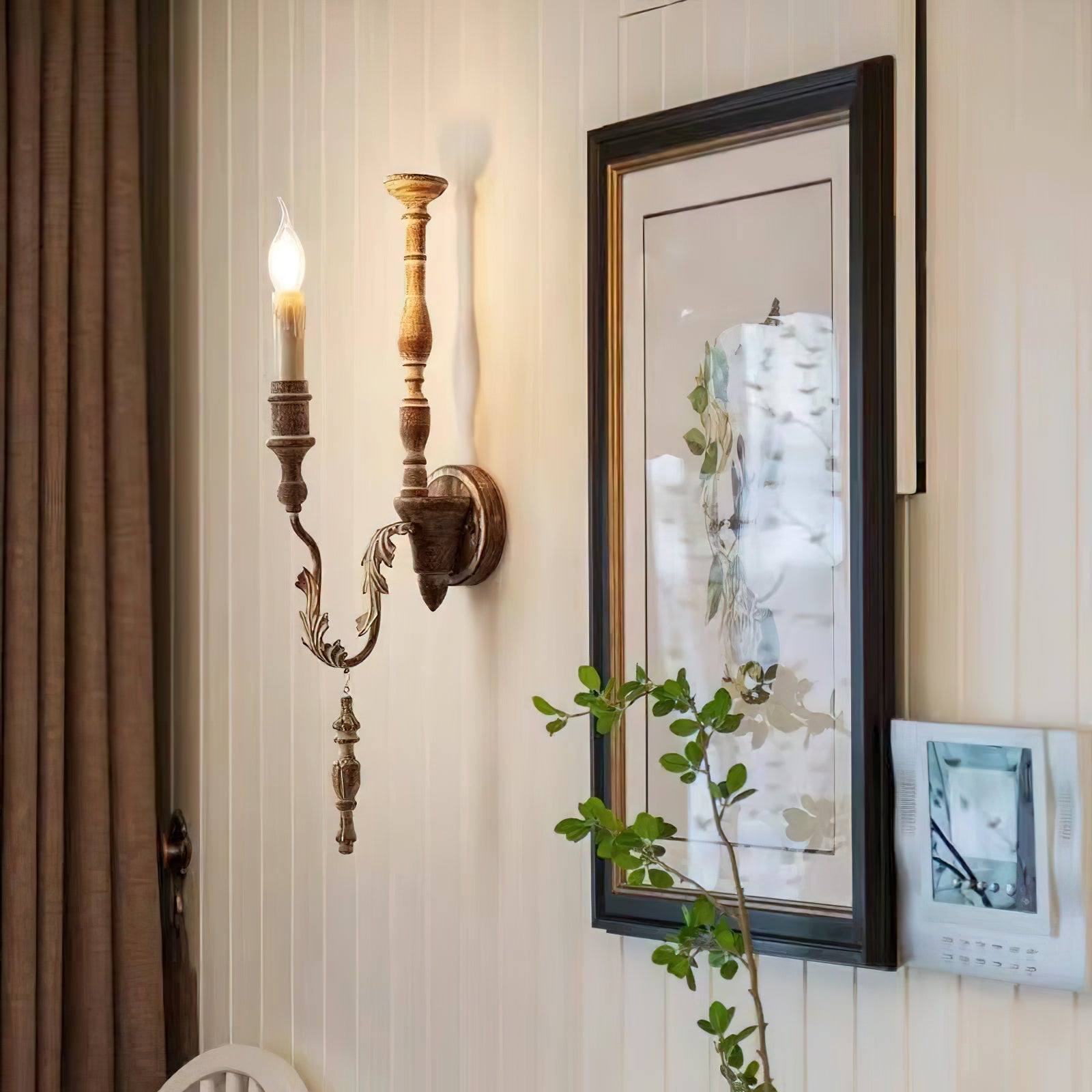 Ivelor Vintage Industrial Candle Wall Lamp - Letslighting