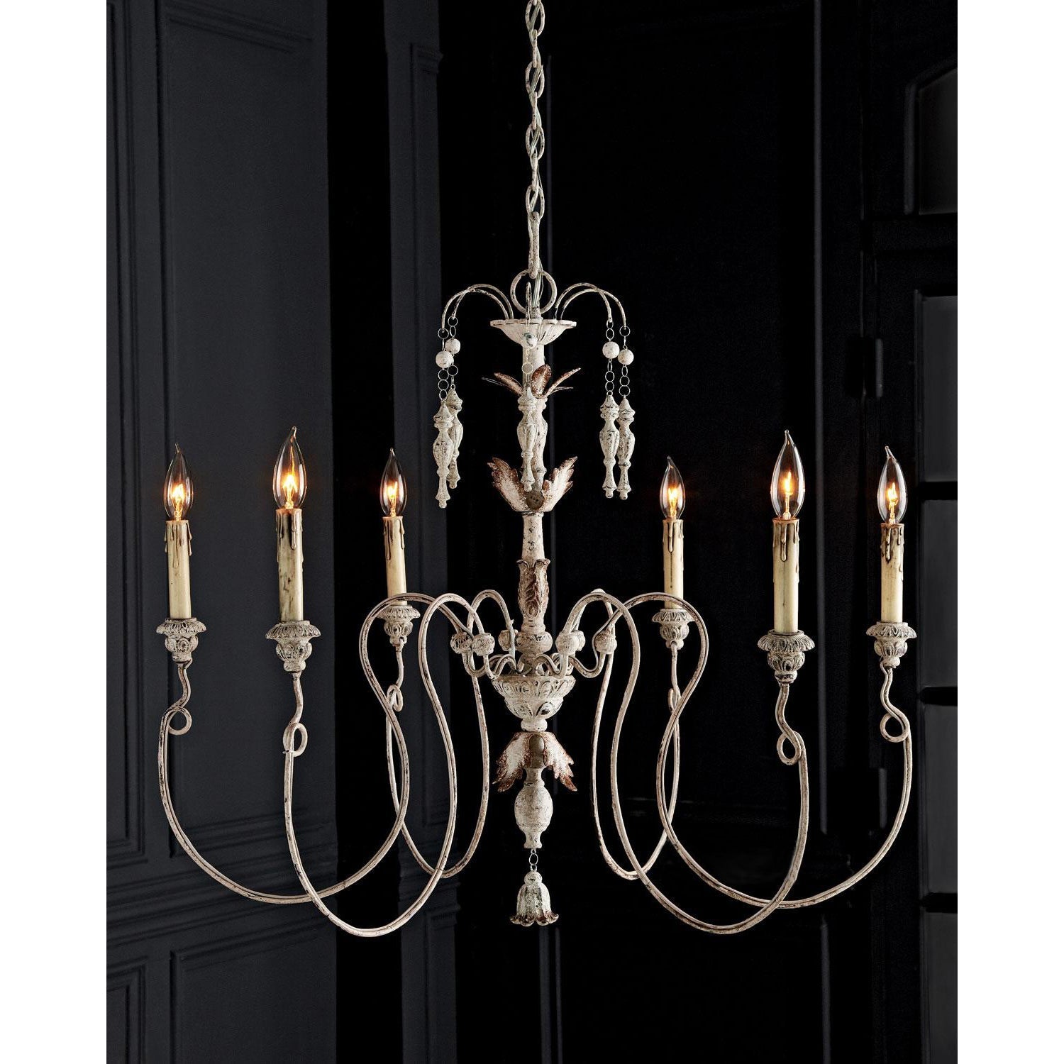 Viphaor Vintage Industrial Wood Chandelier - Letslighting