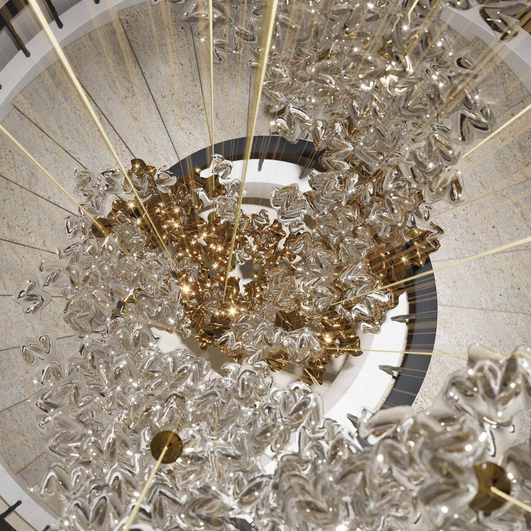 Vecarisra Luxury Tidal Art Glass Pendants Lamp - Letslighting