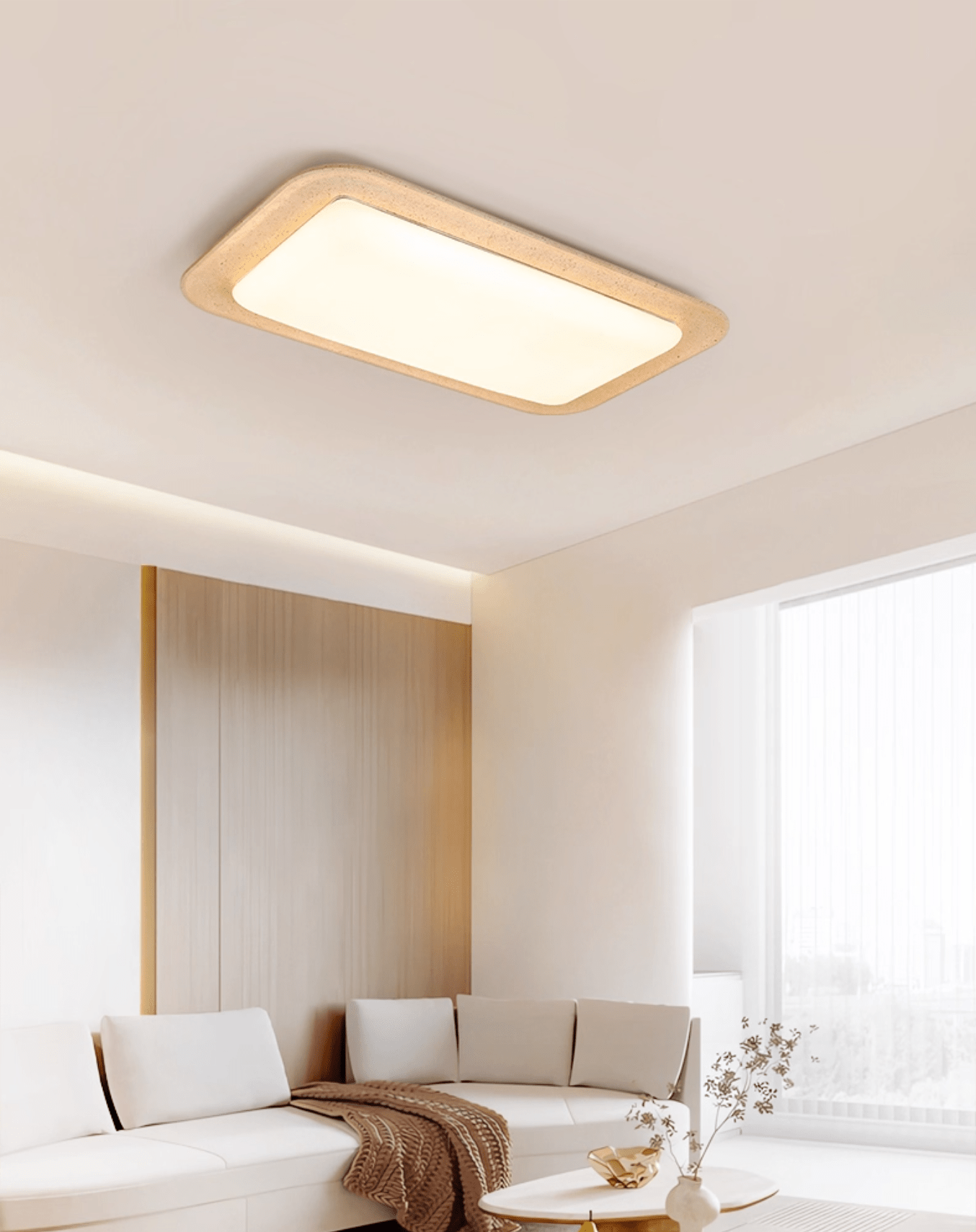 Sandveil Travertine Ceiling Light - Letslighting