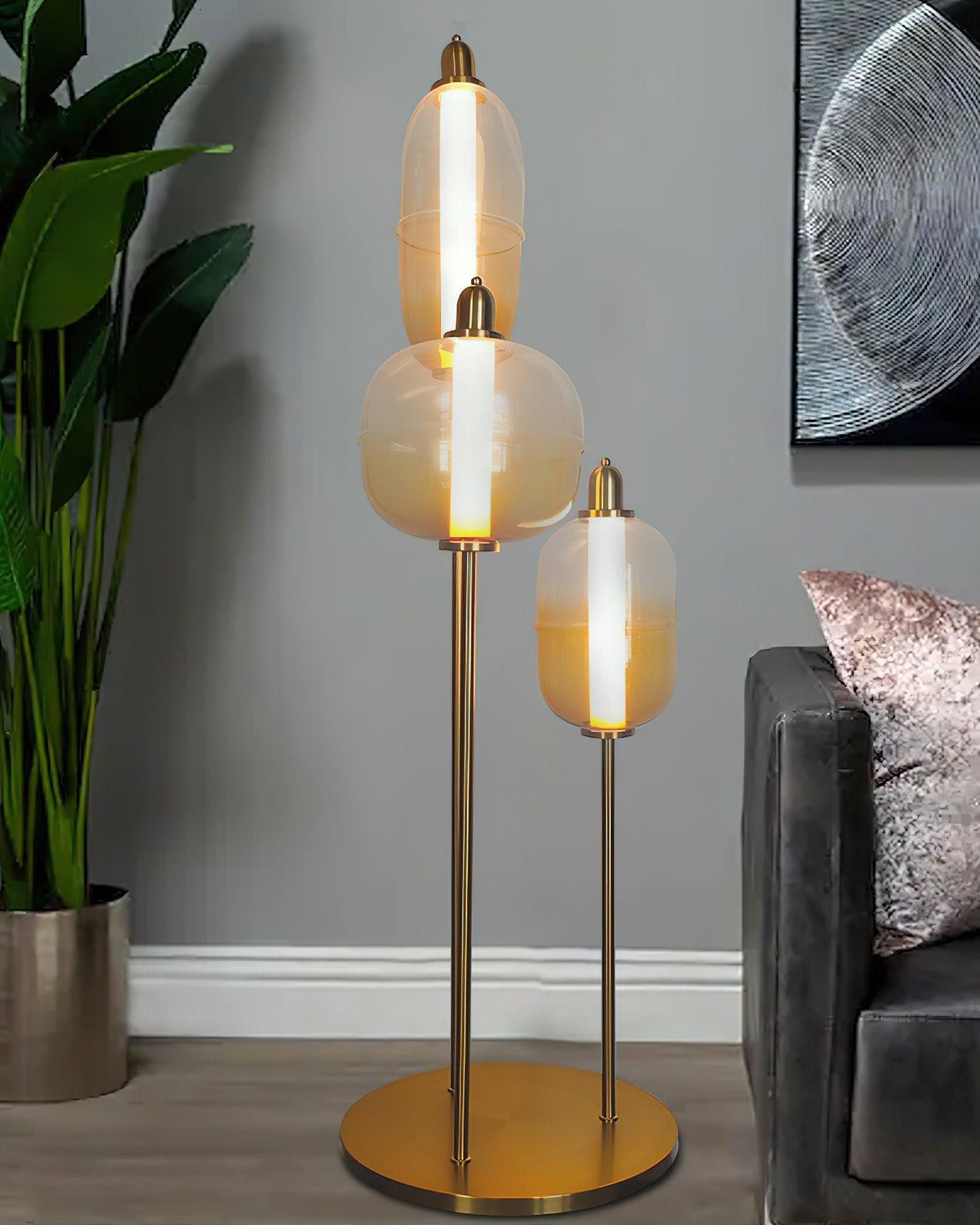 Fraser Modern Glass Floor Lamp - Letslighting