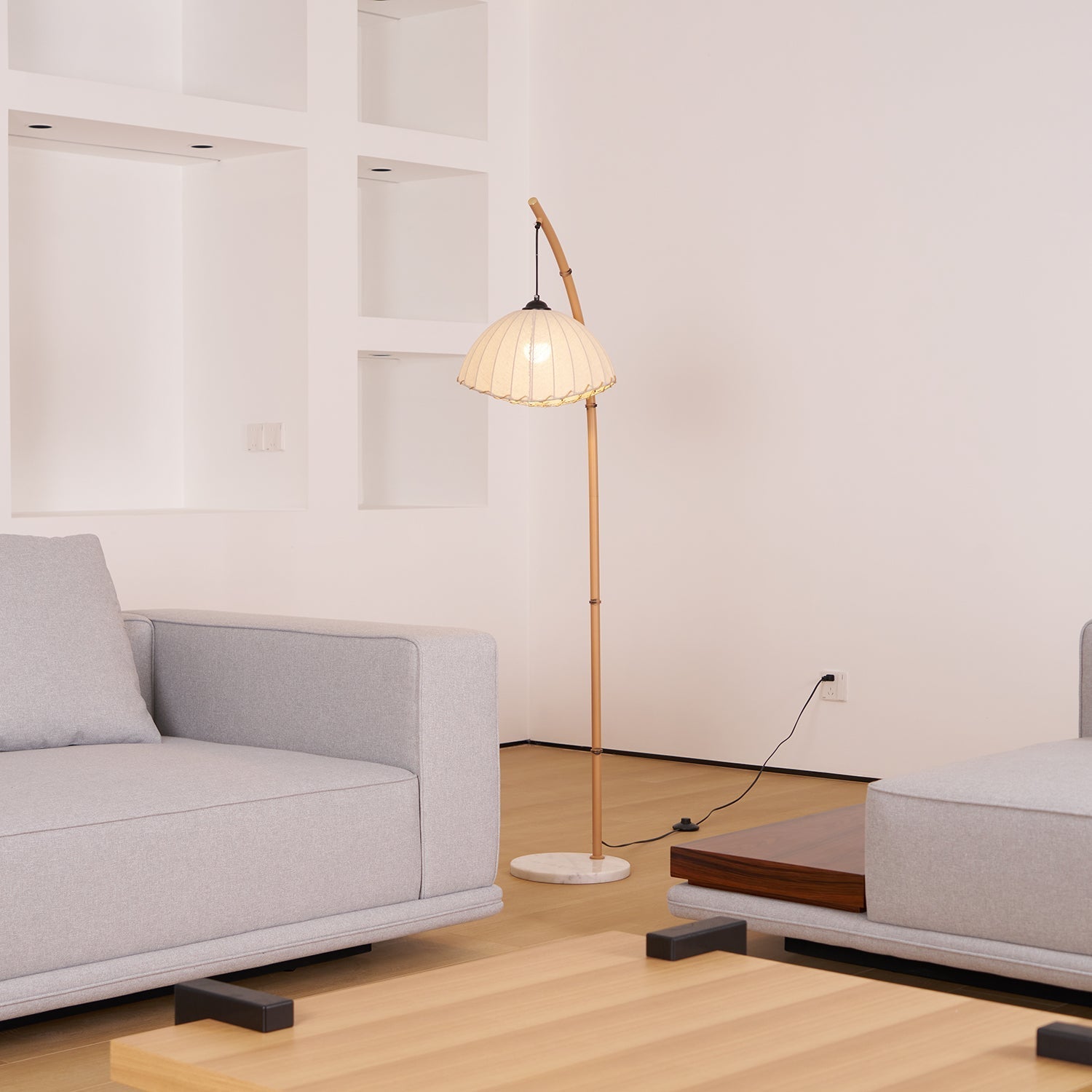 Hank Minimalist Marble Floor Lamp - Letslighting
