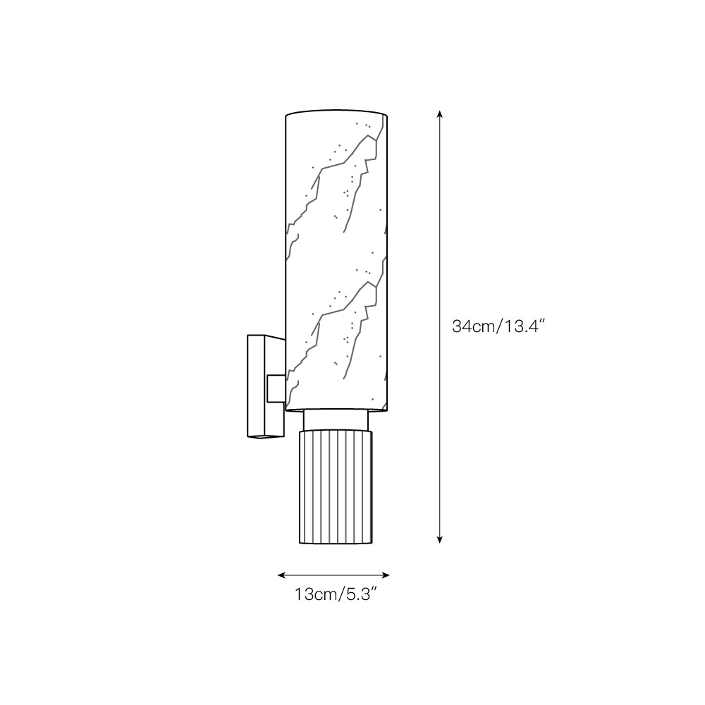 Olnoreth Modern Minimalist Alabaster Wall Lamp - Letslighting