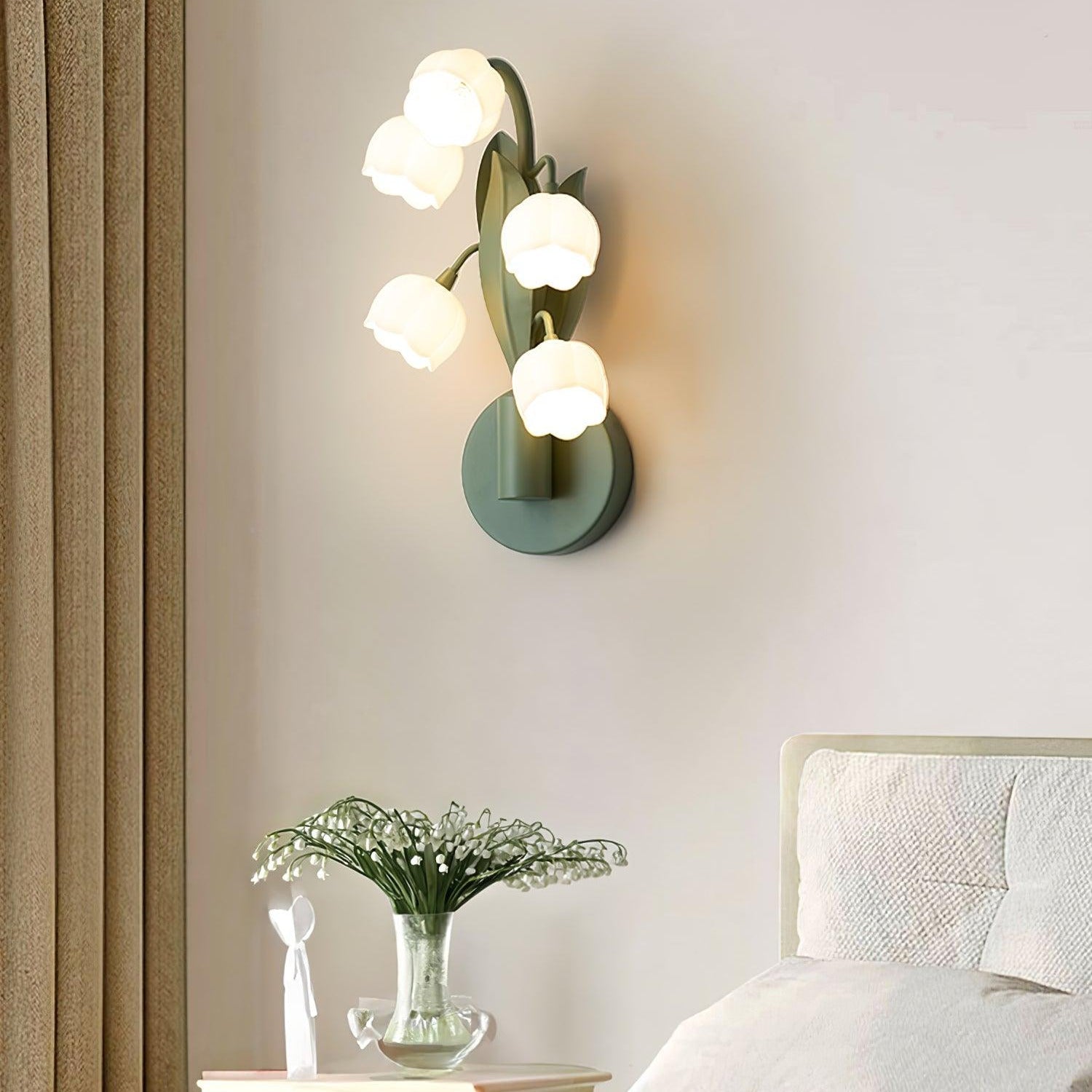 Aira Natural Orchid Indoor Wall Lamp - Letslighting