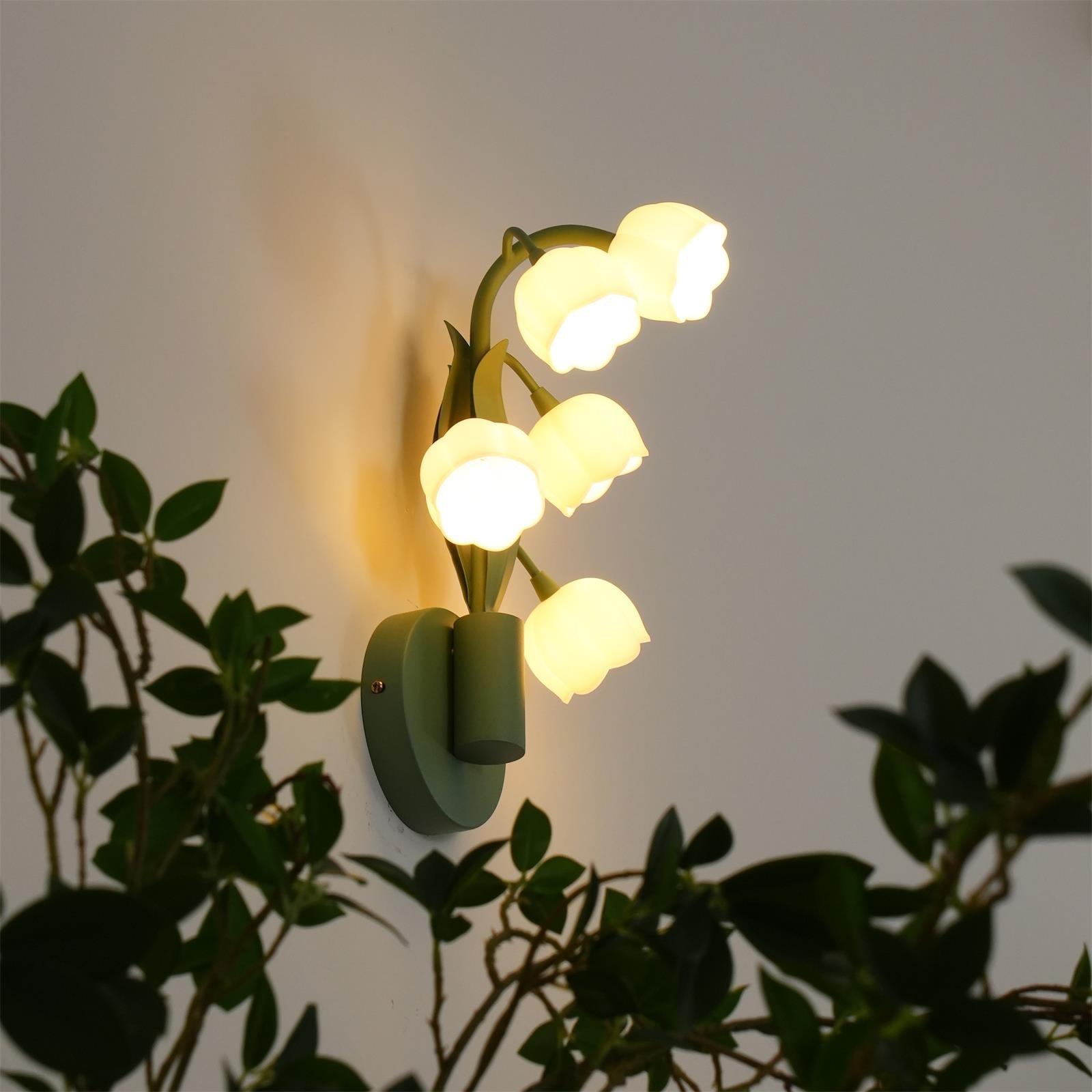 Aira Natural Orchid Indoor Wall Lamp - Letslighting