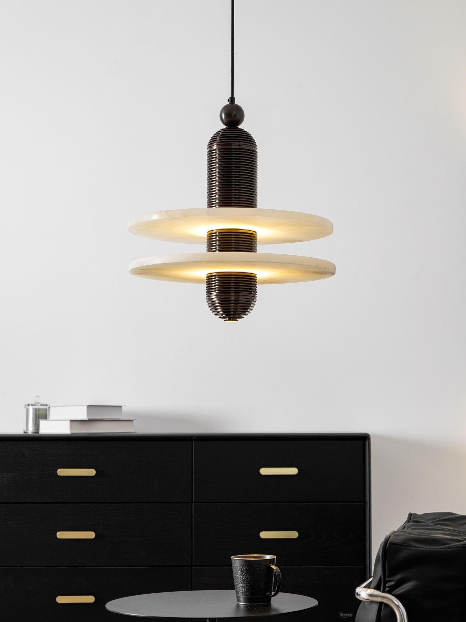 Saturn Modern Alabaster Pendant Light