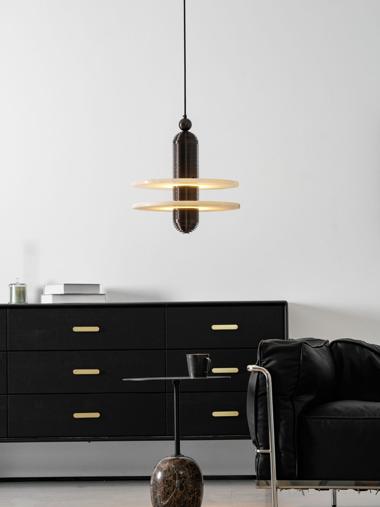 Saturn Modern Alabaster Pendant Light