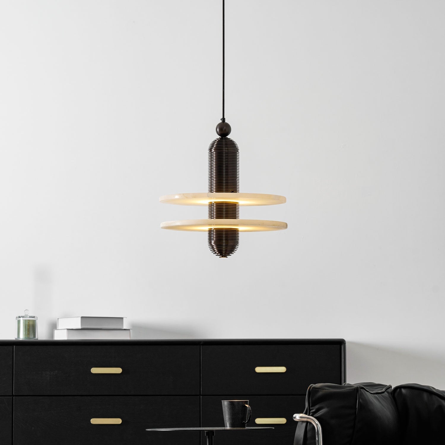 Saturn Modern Alabaster Pendant Light