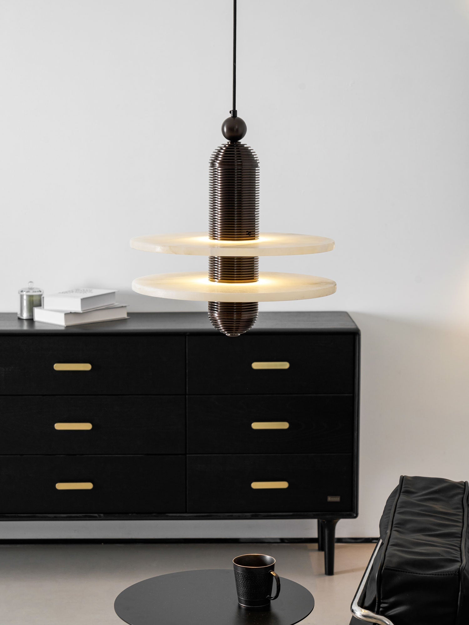 Saturn Modern Alabaster Pendant Light