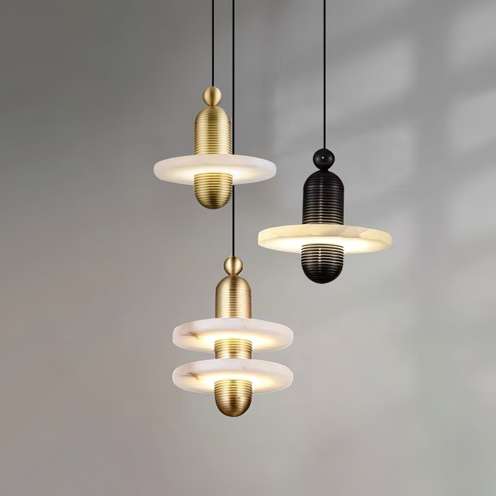 Saturn Modern Alabaster Pendant Light