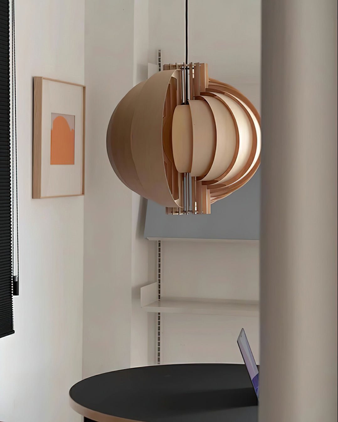 Ivraeus Premium Elegance Ring Wood Pendant Light - Letslighting
