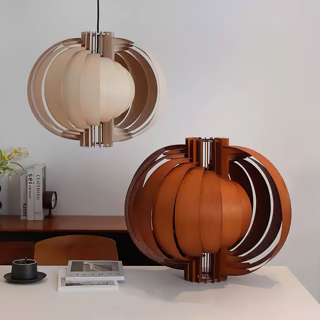 Ivraeus Premium Elegance Ring Wood Pendant Light - Letslighting