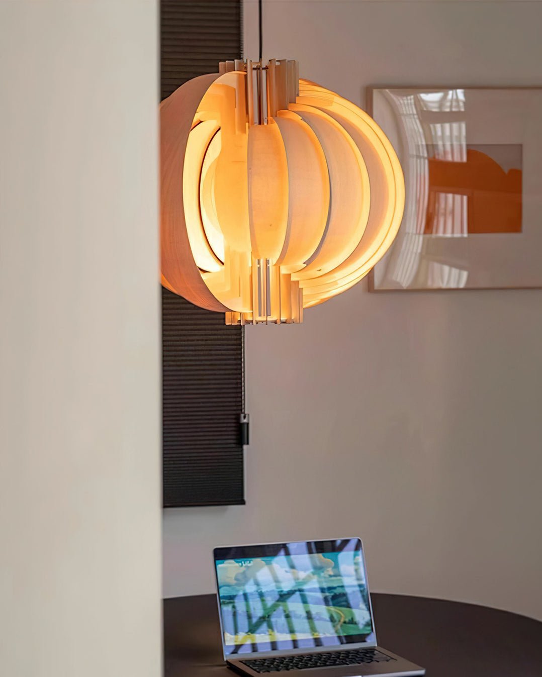 Ivraeus Premium Elegance Ring Wood Pendant Light - Letslighting