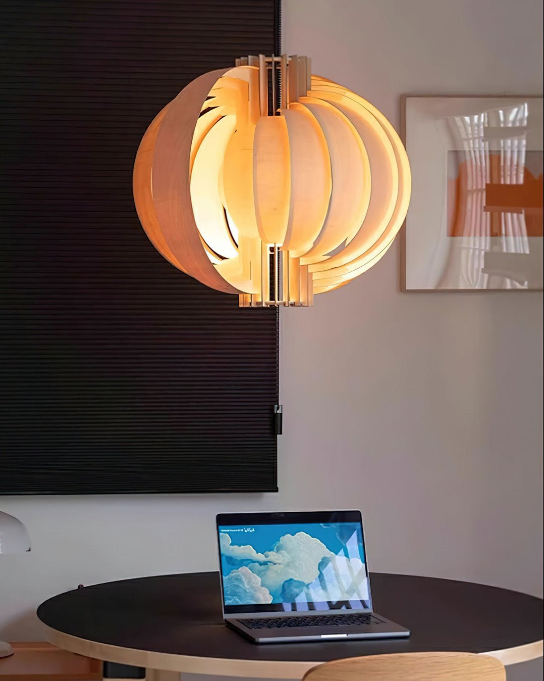 Ivraeus Premium Elegance Ring Wood Pendant Light - Letslighting