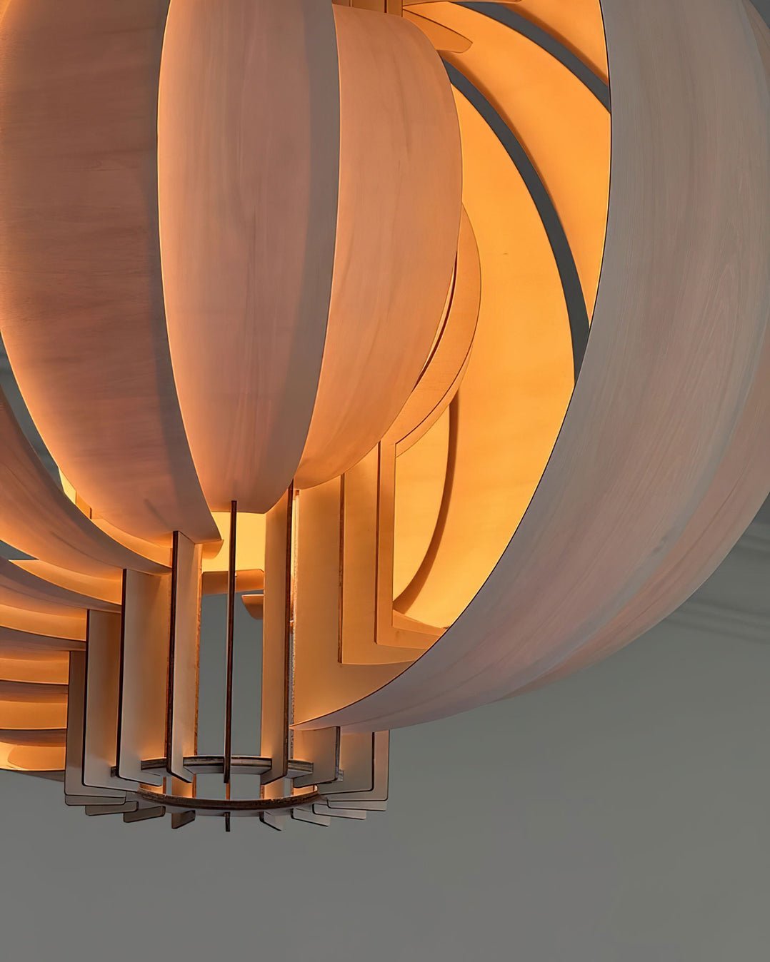 Ivraeus Premium Elegance Ring Wood Pendant Light - Letslighting
