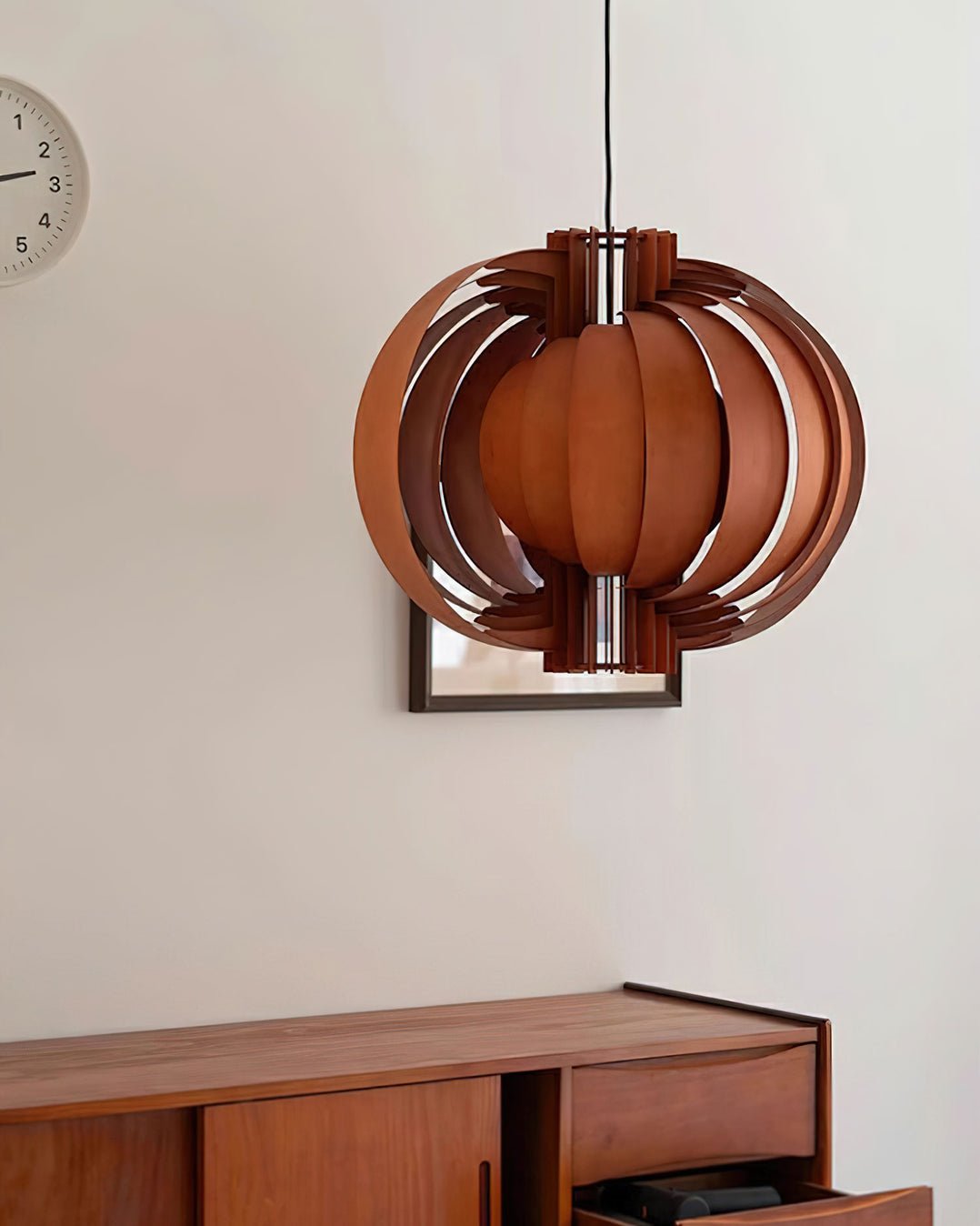 Ivraeus Premium Elegance Ring Wood Pendant Light - Letslighting