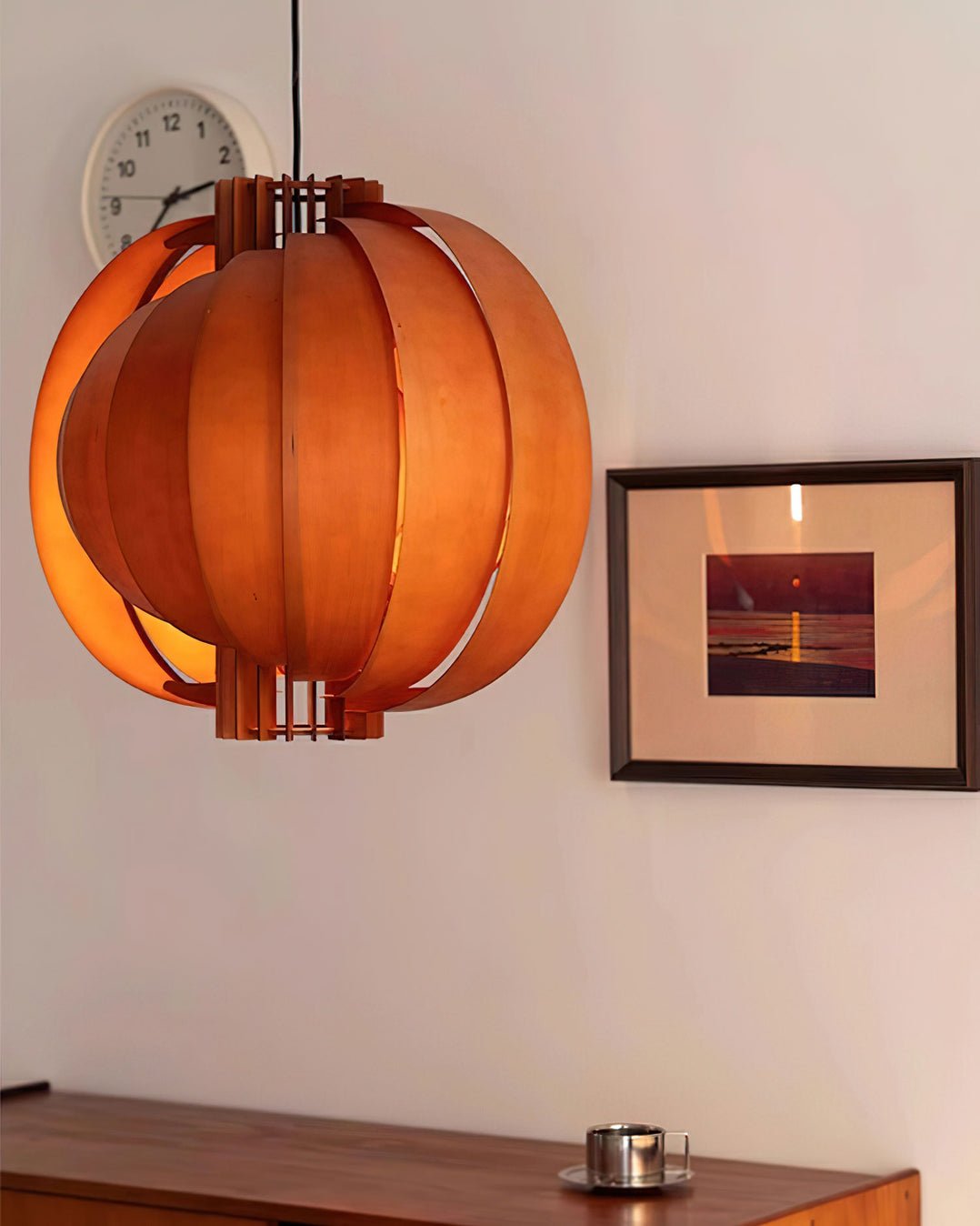 Ivraeus Premium Elegance Ring Wood Pendant Light - Letslighting