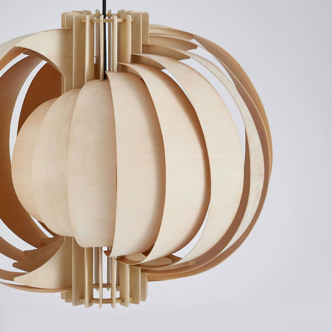 Ivraeus Premium Elegance Ring Wood Pendant Light - Letslighting