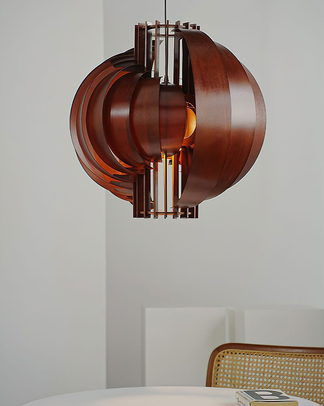 Ivraeus Premium Elegance Ring Wood Pendant Light - Letslighting