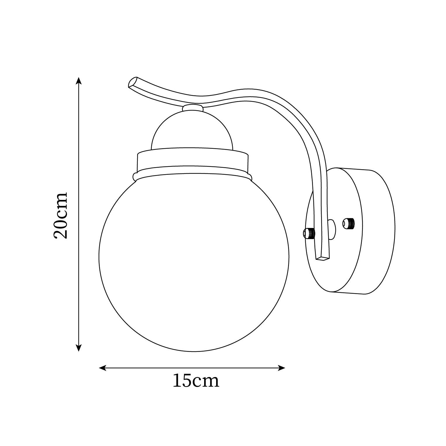 Saturn Classic Globe Wall Lamp - Letslighting