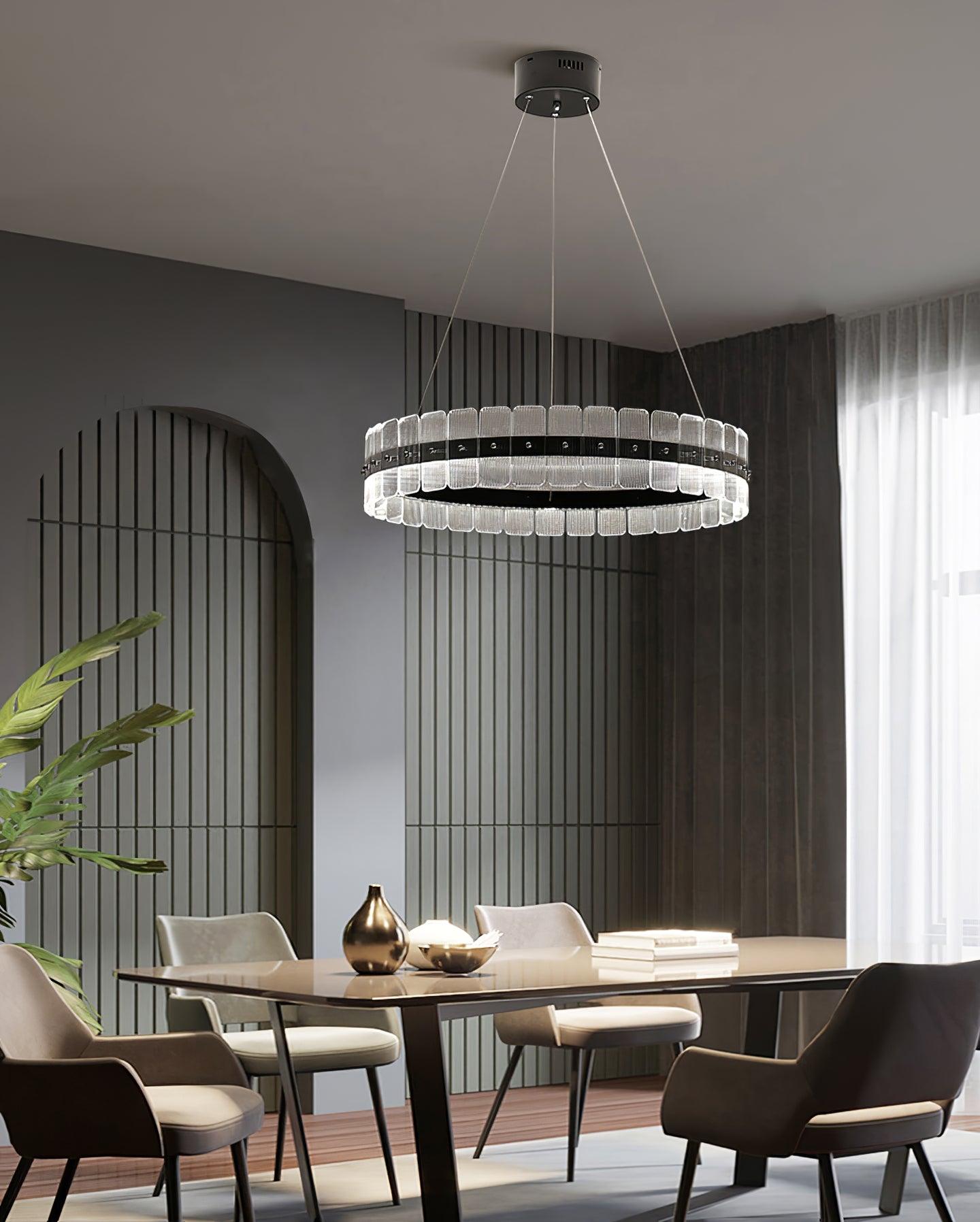 Lustra Chandelier Saturno LED with Acrylic Blocks - Letslighting