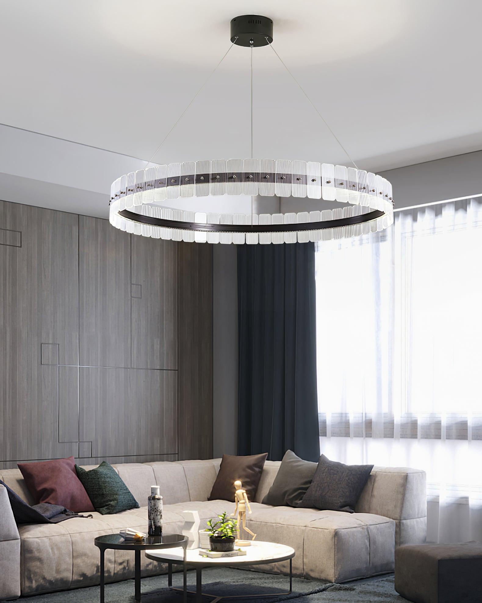 Lustra Chandelier Saturno LED with Acrylic Blocks - Letslighting