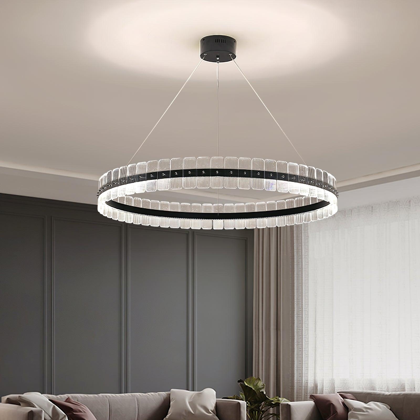 Lustra Chandelier Saturno LED with Acrylic Blocks - Letslighting