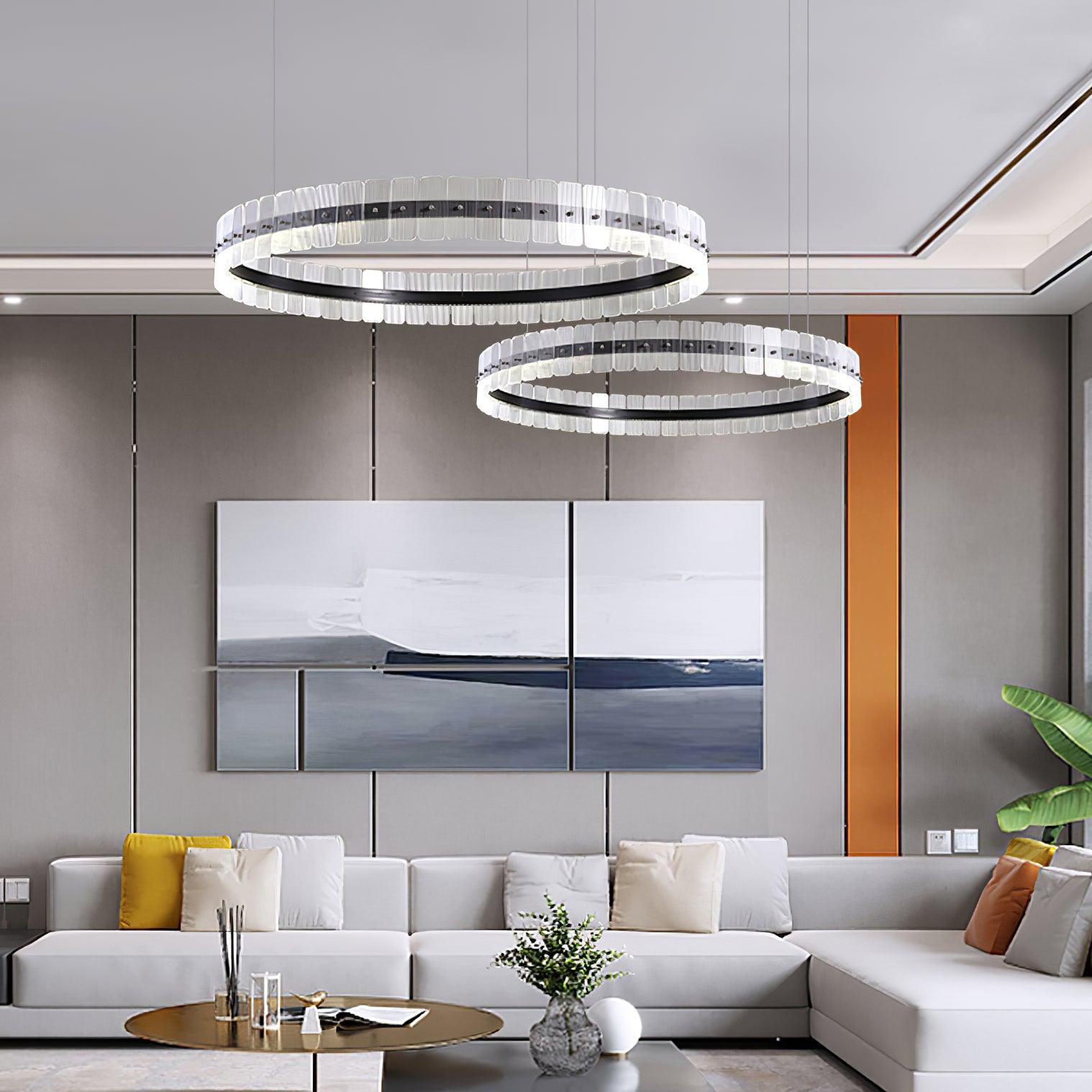 Lustra Chandelier Saturno LED with Acrylic Blocks - Letslighting