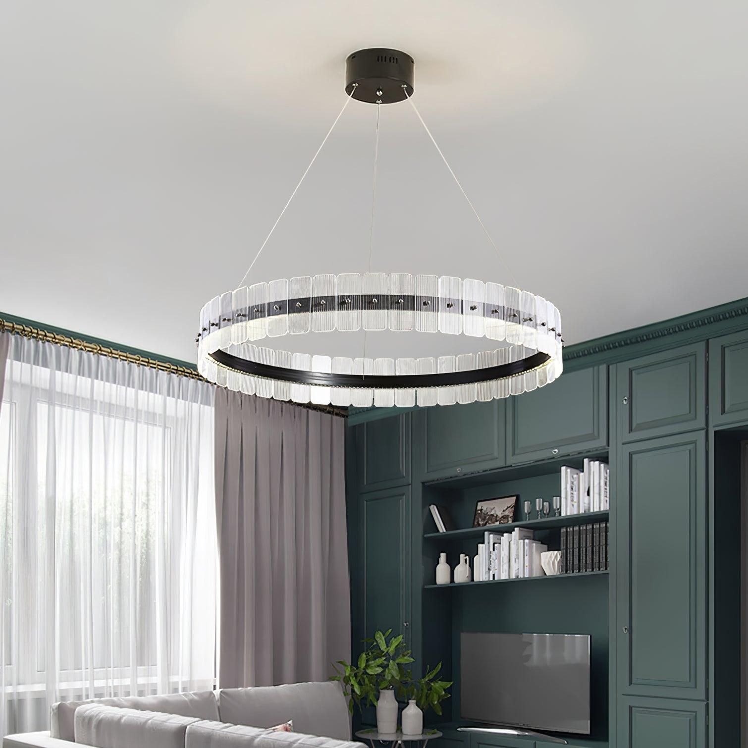 Lustra Chandelier Saturno LED with Acrylic Blocks - Letslighting