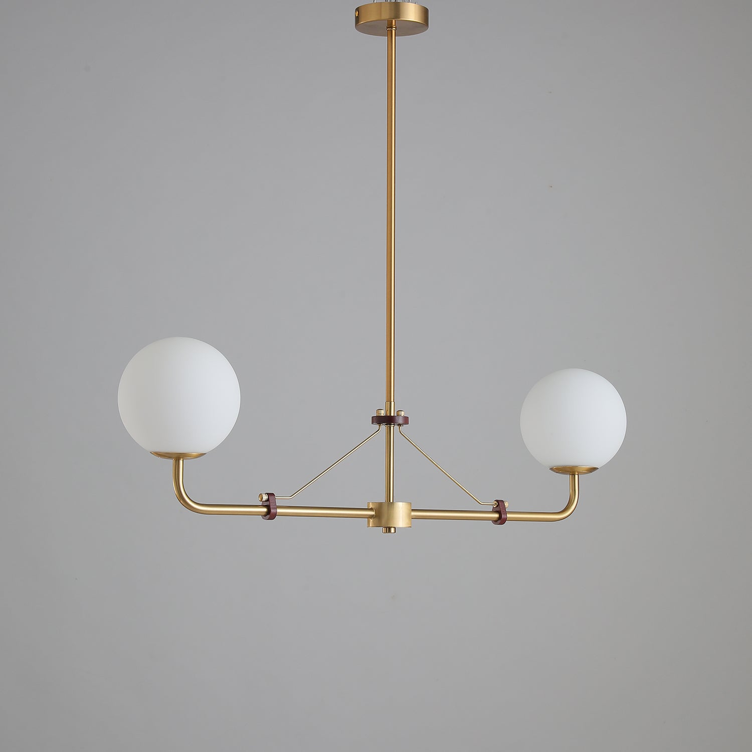 Lustra Chandelier Brass Globe Savanna Elegant - Letslighting