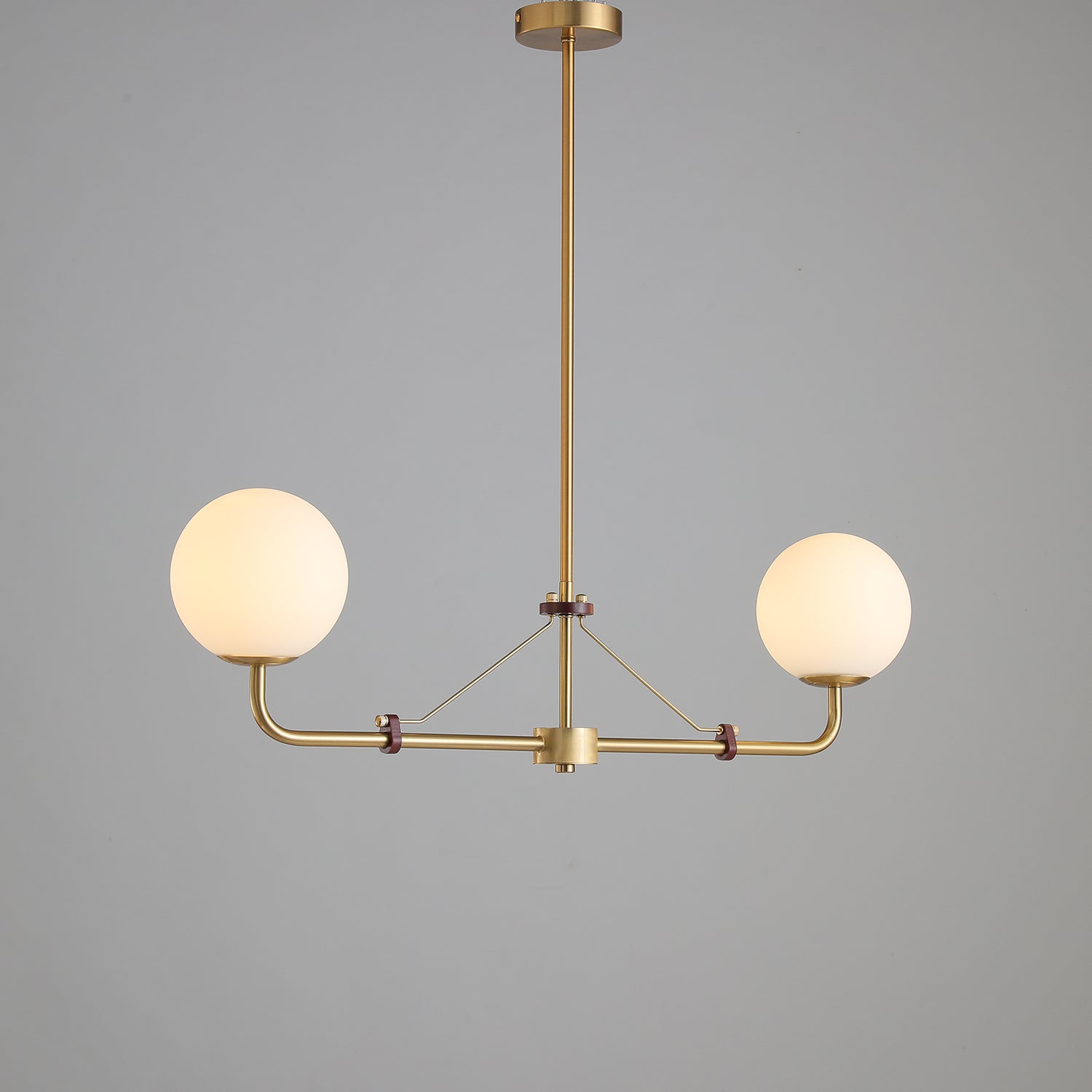 Lustra Chandelier Brass Globe Savanna Elegant - Letslighting