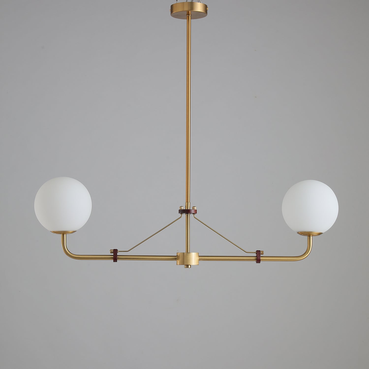 Lustra Chandelier Brass Globe Savanna Elegant - Letslighting