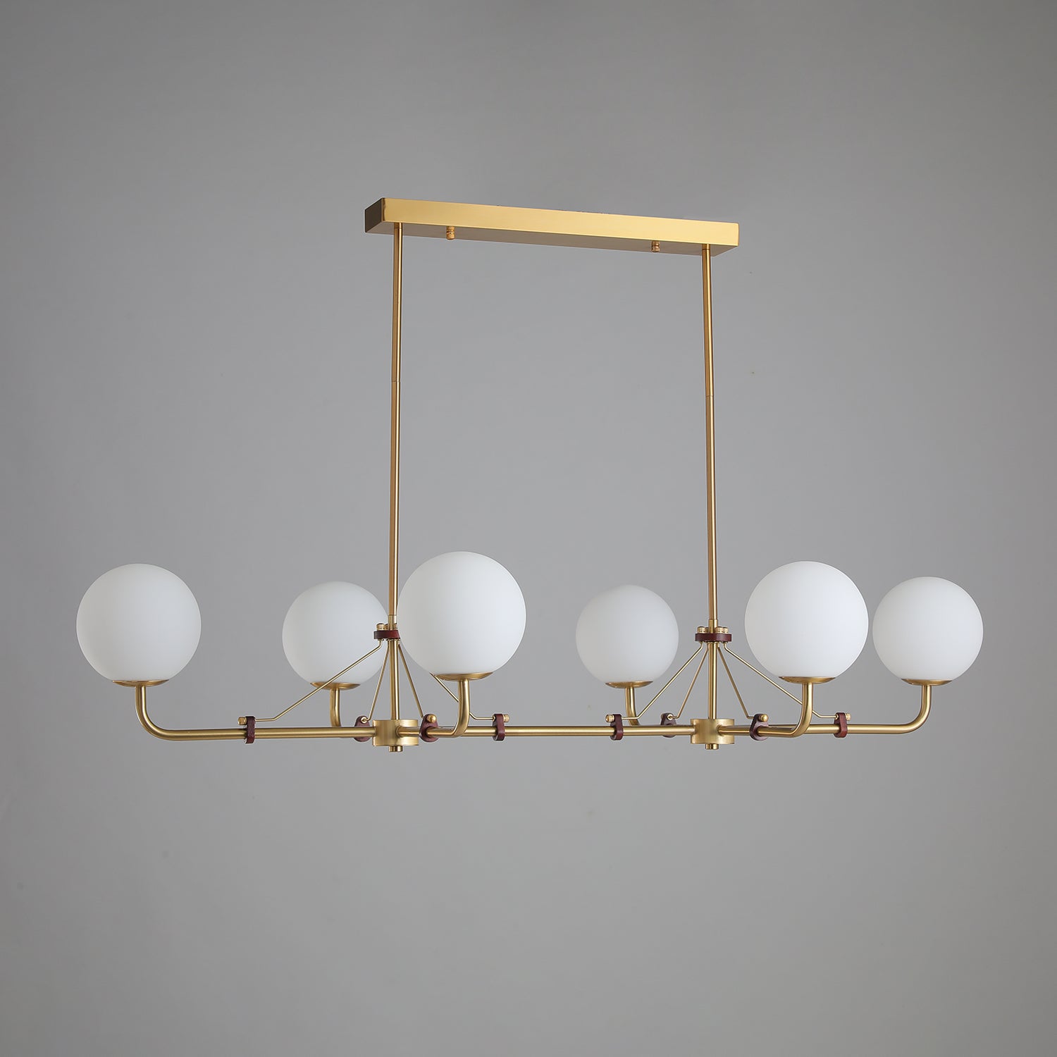 Lustra Chandelier Brass Globe Savanna Elegant - Letslighting