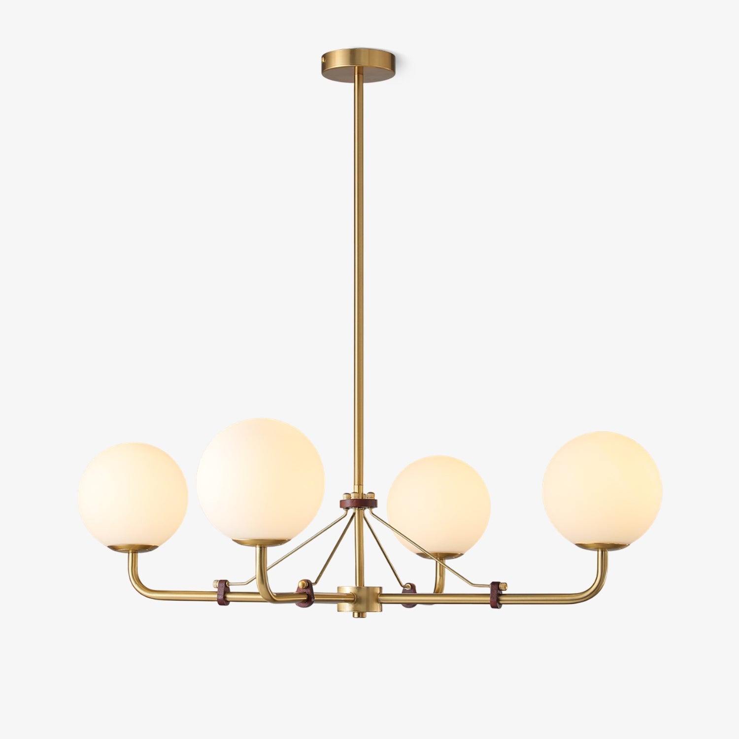 Lustra Chandelier Brass Globe Savanna Elegant - Letslighting
