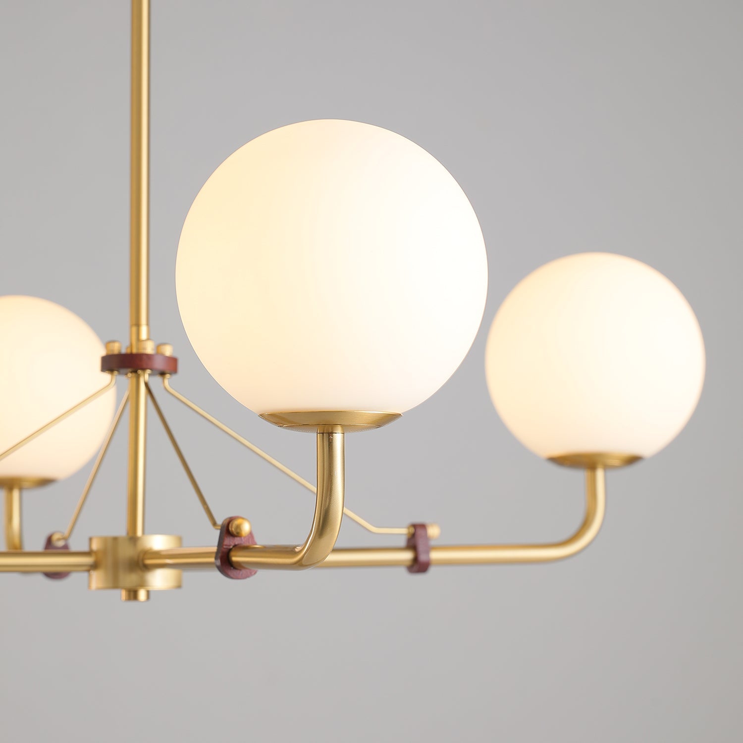 Lustra Chandelier Brass Globe Savanna Elegant - Letslighting