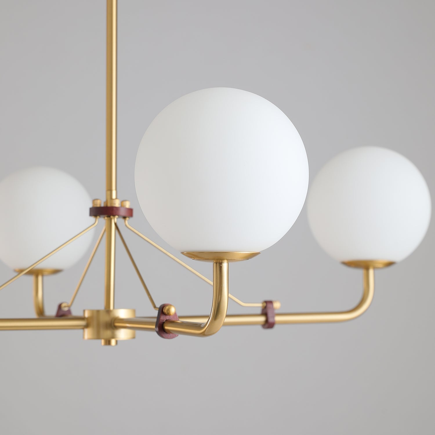Lustra Chandelier Brass Globe Savanna Elegant - Letslighting