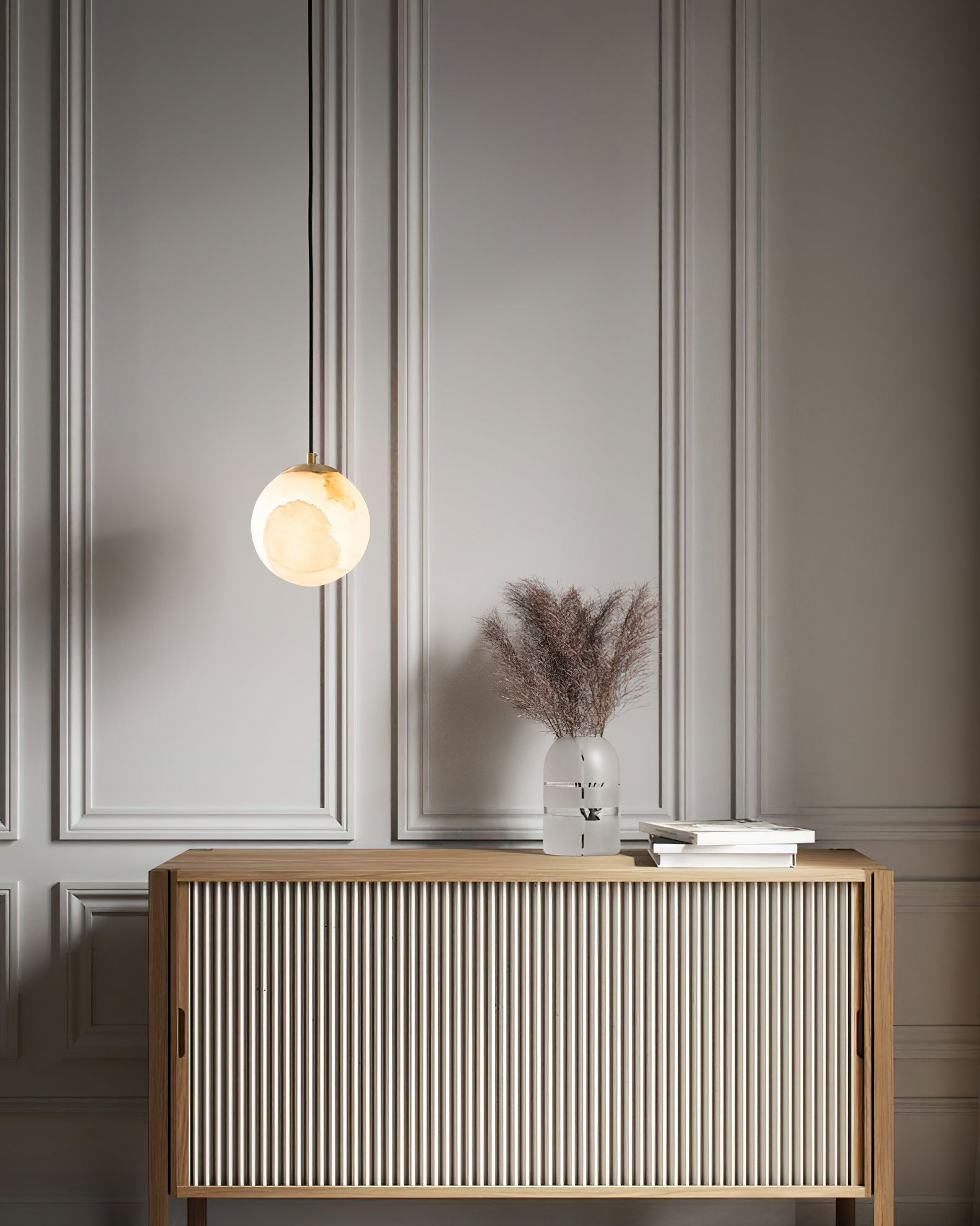 Uphaara Modern Minimalist Alabaster Pendant Light - Letslighting