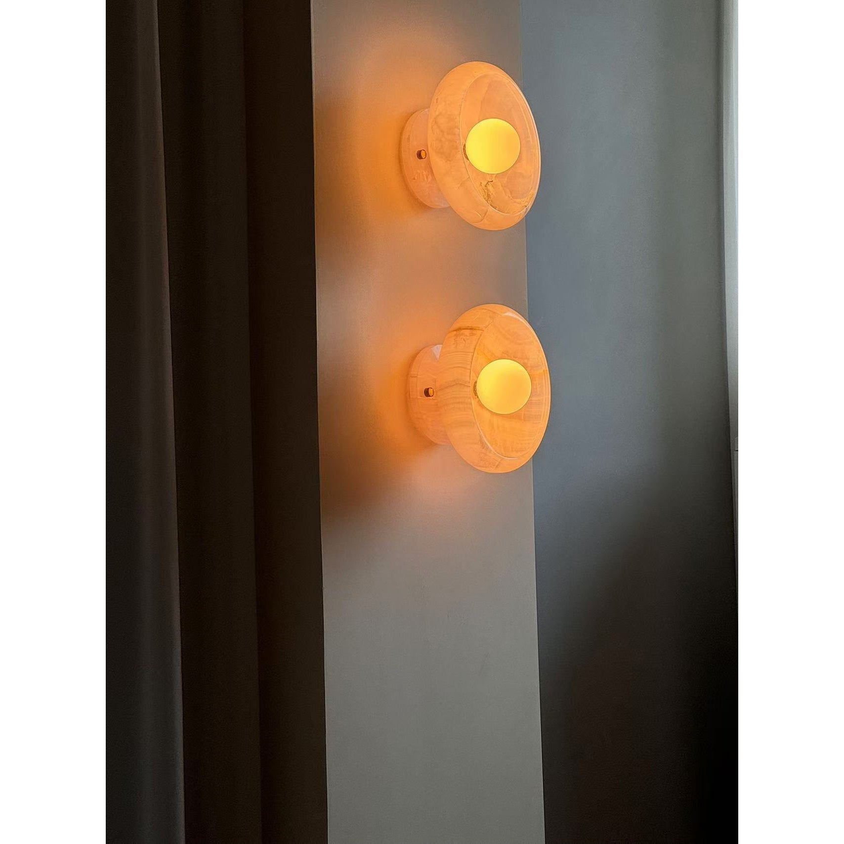 Piedra Modern Minimalist Marble Glass Wall Lamp - Letslighting